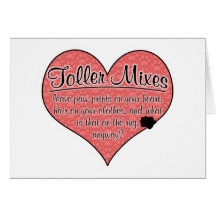 Toller Mixes Paw Prints Dog Humour Card