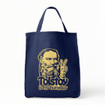 Tolstoy Is My Homeboy Tote bags