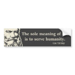 Tolstoy Quote Bumper Sticker bumper stickers
