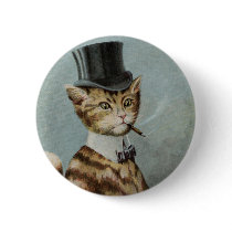 Tom Cat Dressed to the Nines Pinback Buttons