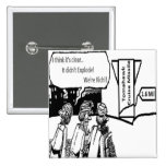 Tomahawk Cruise Missile: 1.6 Mil. Political Comic Pin