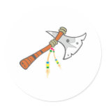 Tomahawk Runde Sticker