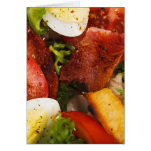 Tomato and Bacon Salad Greeting Card