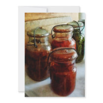 Tomatoes and String Beans in Canning Jars Custom Invite