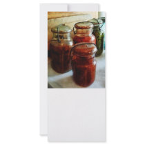 Tomatoes and String Beans in Canning Jars Rack Cards