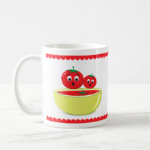Tomatoes and tomato soup coffee mugs