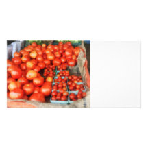 Tomatoes For Sale Custom Photo Card