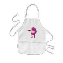 tommy tummy inside lumpy monster pink aprons