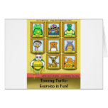Tommy Turtle: Exercise is Fun!  Back cover Cards