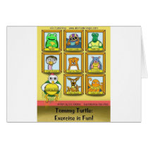 Tommy Turtle: Exercise is Fun!  Back cover cards
