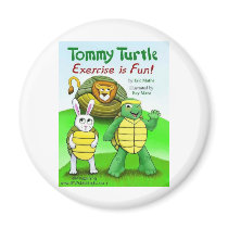 Tommy Turtle: Exercise is Fun! magnets