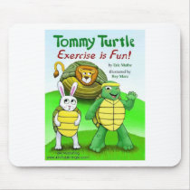 Tommy Turtle: Exercise is Fun! mousepads