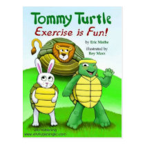 Tommy Turtle: Exercise is Fun! postcards