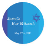 Tonal Blue Bar Mitzvah Sticker