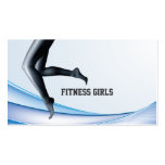Toned Slim Legs Girl Fitness Business Card