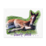 Tongue Dragging funny foal Post Card