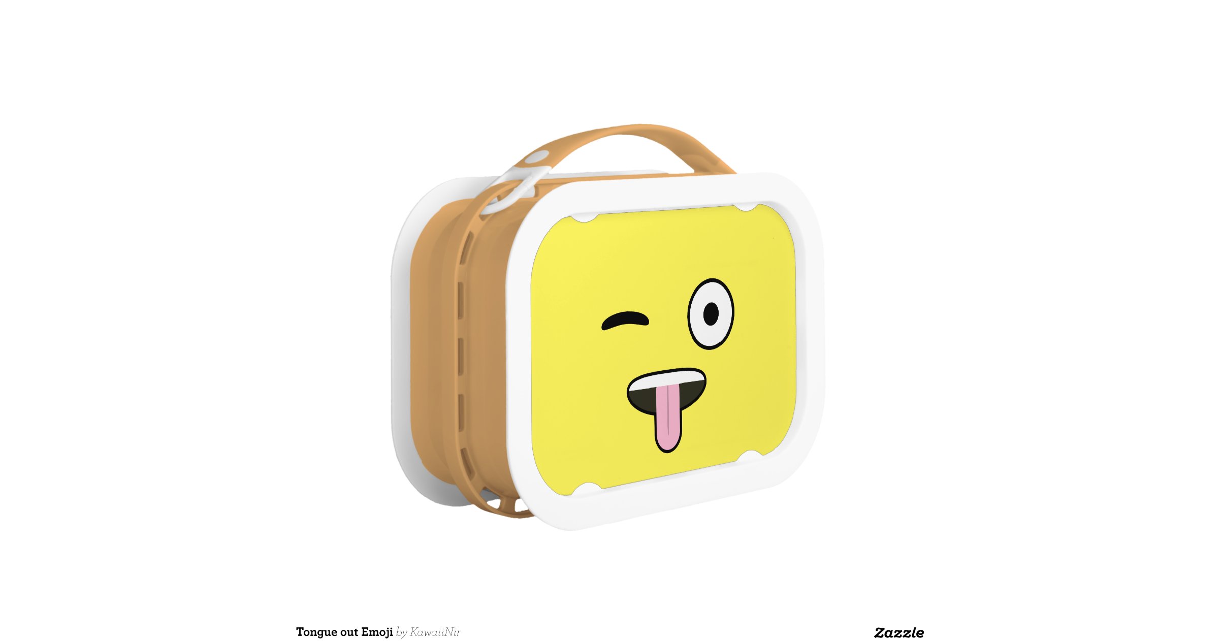 Tongue out Emoji Lunch Boxes Zazzle
