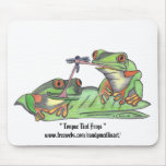Tongue Tied Frogs Mousepad