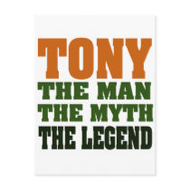 TONY - the Man, the Myth, the Legend