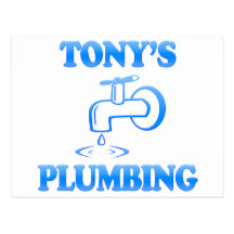 Tony's Plumbing Postcard
