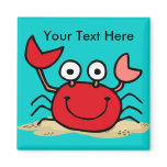Too Cute Crab Custom Magnet