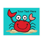 Too Cute Crab Custom Postcard