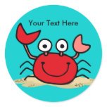 Too Cute Crab Custom Sticker