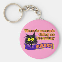 TOO MANY CATS KEYCHAIN