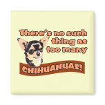 "Too Many Chihuahuas" magnets