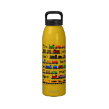 Too Many Trains Water Bottle