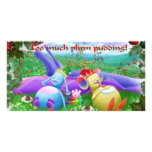 Too much plum pudding! photo cards
