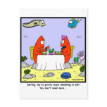 Too much salt postcards