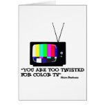 Too twisted for tv