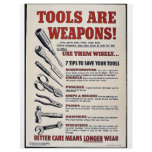 Tools Are Weapons! flyers