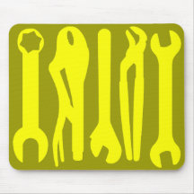 Tools - Shades of Yellow Mousepad