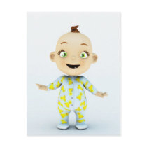 toon baby post card
