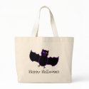 Toon Vampire Bat Halloween Trick Or Treat Bag