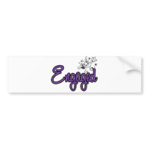 ToonDoveEngagedPurp Bumper Sticker