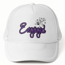 ToonDoveEngagedPurp Cap
