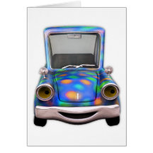 Toot! Toot! the Cute Little Cartoon Car Cards