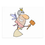 Tooth Fairy Flying With A Mallet And Bag Post Cards