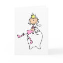 Tooth Fairy Sits On A Tooth Card