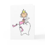 Tooth Fairy Sits On A Tooth Card