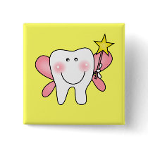 Tooth Fairy Tshirts and Gifts Button