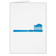 Toothbrush Greeting Card