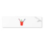 Toothbrushes and cup bumper sticker