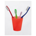 Toothbrushes and cup flyers