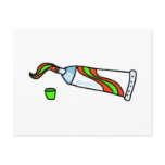 Toothpaste postcards