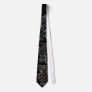 Toothy Monster Abstract Design Neckties