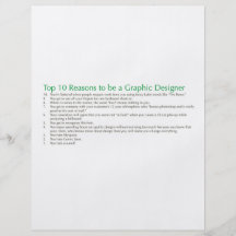 Top 10 Reasons to be a Graphic Designer Flyer Design